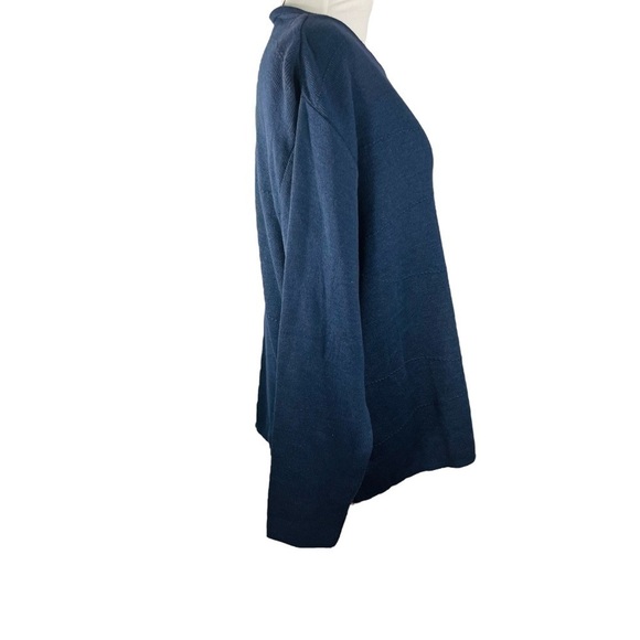 VINTAGE Creation Maria Lisa pullover knit sweater navy blue long sleeve size XL - Picture 2 of 9